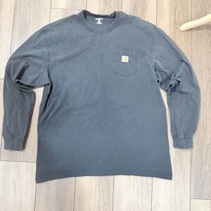 Carhartt Men's Dark Gray Long Sleeve Shirt